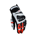 Bela Rocket Short Gants de Moto Blanc/Rouge/Noir