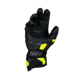 Bela Rocket Long Gants de Moto Noir/Jaune Fluo